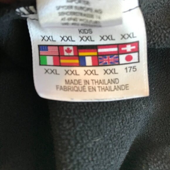 Spyder Pullover Quarter Zip Jacket Youth Sz XXL Unisex Speed Microfleece Black - Picture 4 of 7